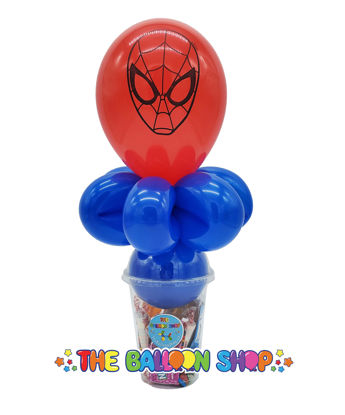 Picture of Spider-Man Face  - Balloon Candy Cup