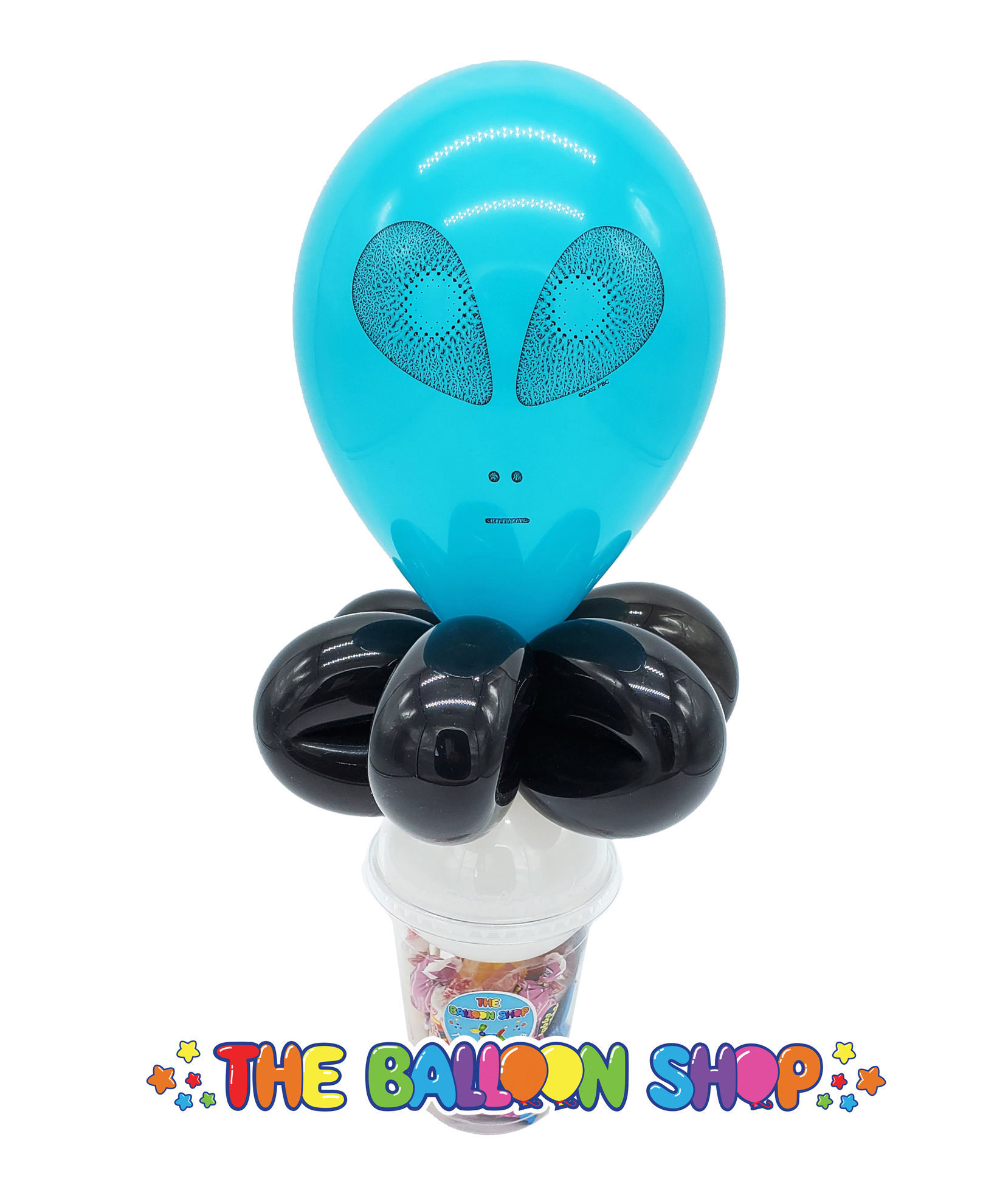 Picture of Alien Face  - Balloon Candy Cup