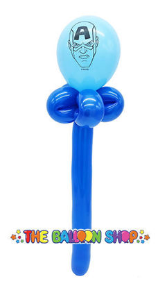 Picture of Captain America Face Wand - Balloon
