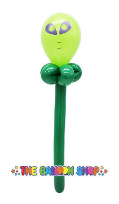 Picture of Alien Face Wand - Balloon