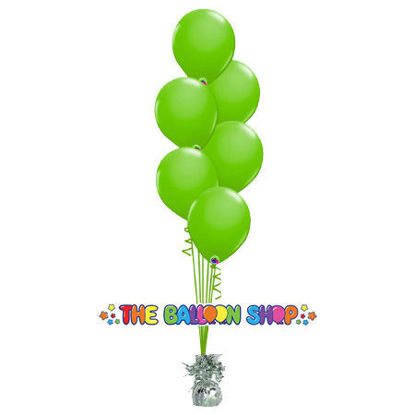 Picture of 11 Inch Helium Balloon Bouquet of 6