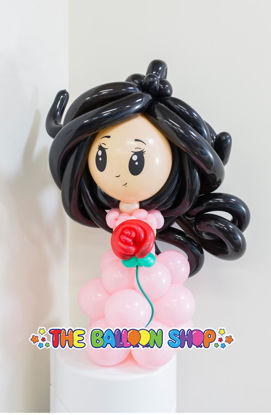 Picture of Princess with Rose - Balloon Centerpiece -2ft