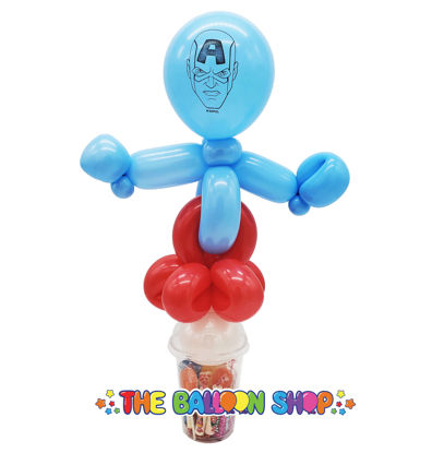 Picture of Captain America Loopy - Balloon Candy Cup