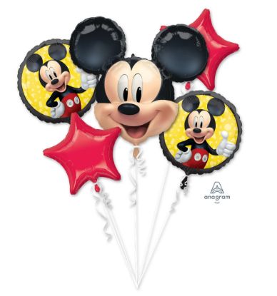 Picture of Balloon Bouquet - Mickey Mouse Forever Foil Balloons (5 pc)