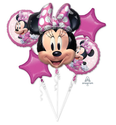 Picture of Balloon Bouquet - Minnie  Mouse Forever Foil Balloons (5 pc)