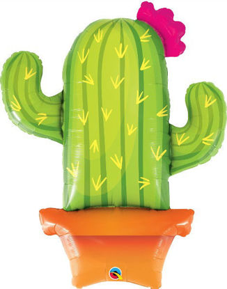 Picture of 39" Potted Cactus Foil Balloon  (helium-filled)