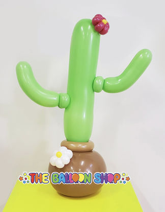 Picture of Cactus in a Pot - Balloon Centerpiece