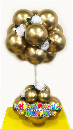 Picture of 12 Balloon Topiary Tree (one color) - Balloon Centerpiece (air inflated)