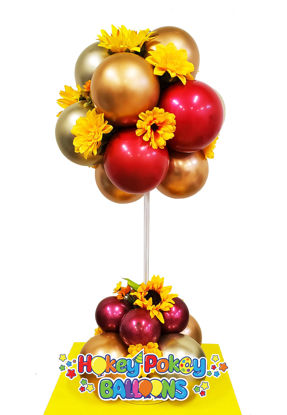 Picture of 12 Balloon Fall Magic Topiary - Balloon Centerpiece (air inflated) - copy