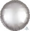 Picture of 18" Satin Luxe Platinum Circle Foil Balloon (helium-filled)