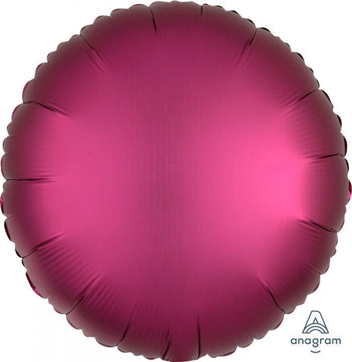 Picture of 18" Satin Luxe Pomegranate Circle Foil Balloon  (helium-filled)