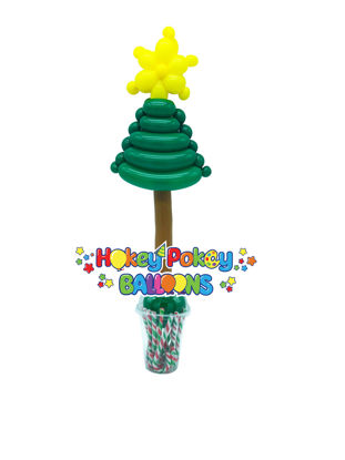 Picture of Christmas Tree with Star - Balloon Candy Cup