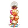Picture of Personalized Birthday Balloon Bouquet with Clear stuffed Topper (10pc)