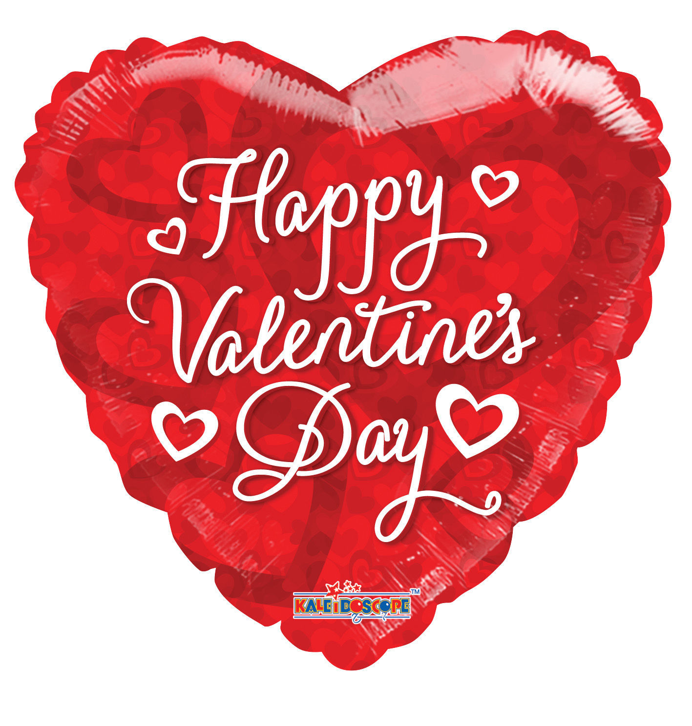 Picture of 18" Happy Valentine's Day Red Heart -  Foil Balloon  (helium-filled)