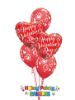 Picture of Mix & Match Red Hearts  Valentine's Balloon Bouquet of 5