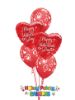 Picture of Mix & Match Red Hearts  Valentine's Balloon Bouquet of 5