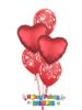 Picture of Mix & Match Red Hearts  Valentine's Balloon Bouquet of 5