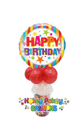 Picture of Birthday Stripes and Stars - Balloon Candy Cup