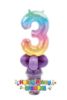 Picture of Custom Rainbow Number - Balloon Candy Cup
