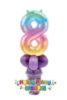 Picture of Custom Rainbow Number - Balloon Candy Cup