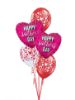 Picture of Double Hearts - Mother's Day Balloon Bouquet of 5