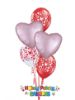 Picture of Double Hearts - Mother's Day Balloon Bouquet of 5