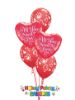 Picture of Mix & Match Red Hearts Mother's Day Balloon Bouquet of 5