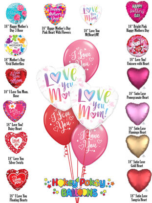 Picture of I love You - Mother's Day Balloon Bouquet of 5