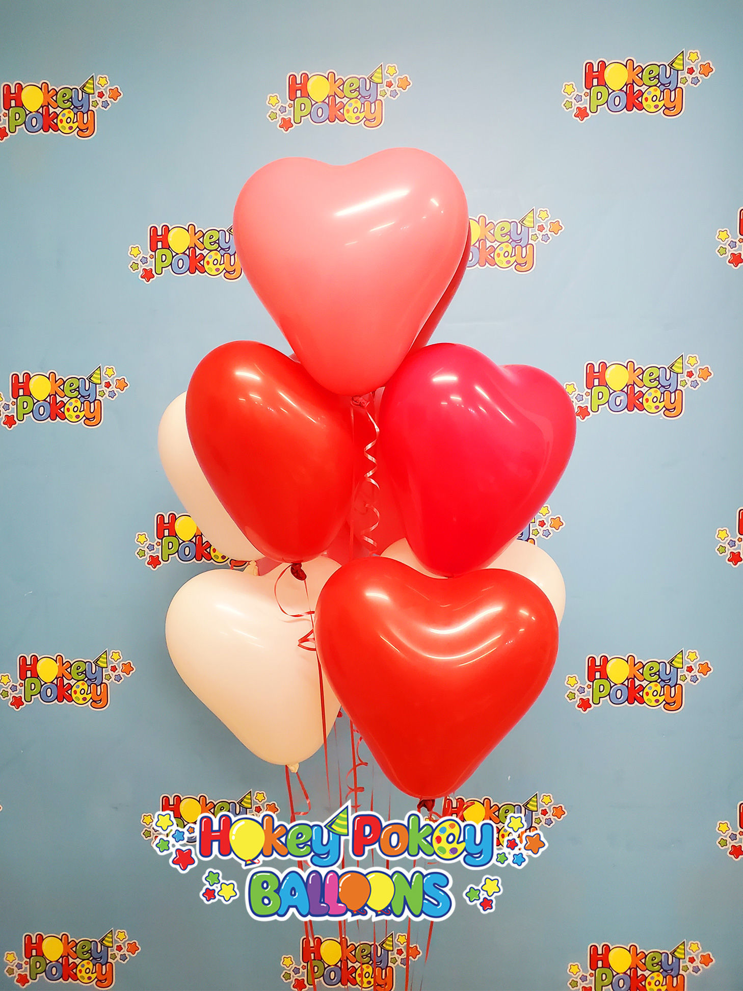 Picture of 15'' Heart Latex Balloon Bouquet (up to 50 balloons)