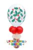 Picture of 11" Holly & Berries Balloon Candy Cup