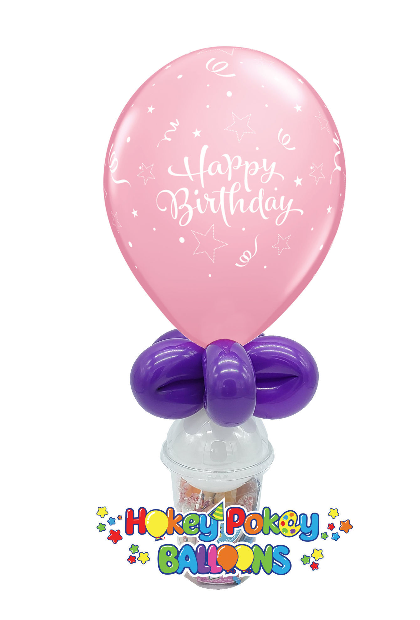 Picture of 11'' Birthday Shining Star - Balloon Candy Cup