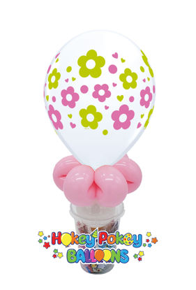 Picture of 11" Daisies Balloon Candy Cup