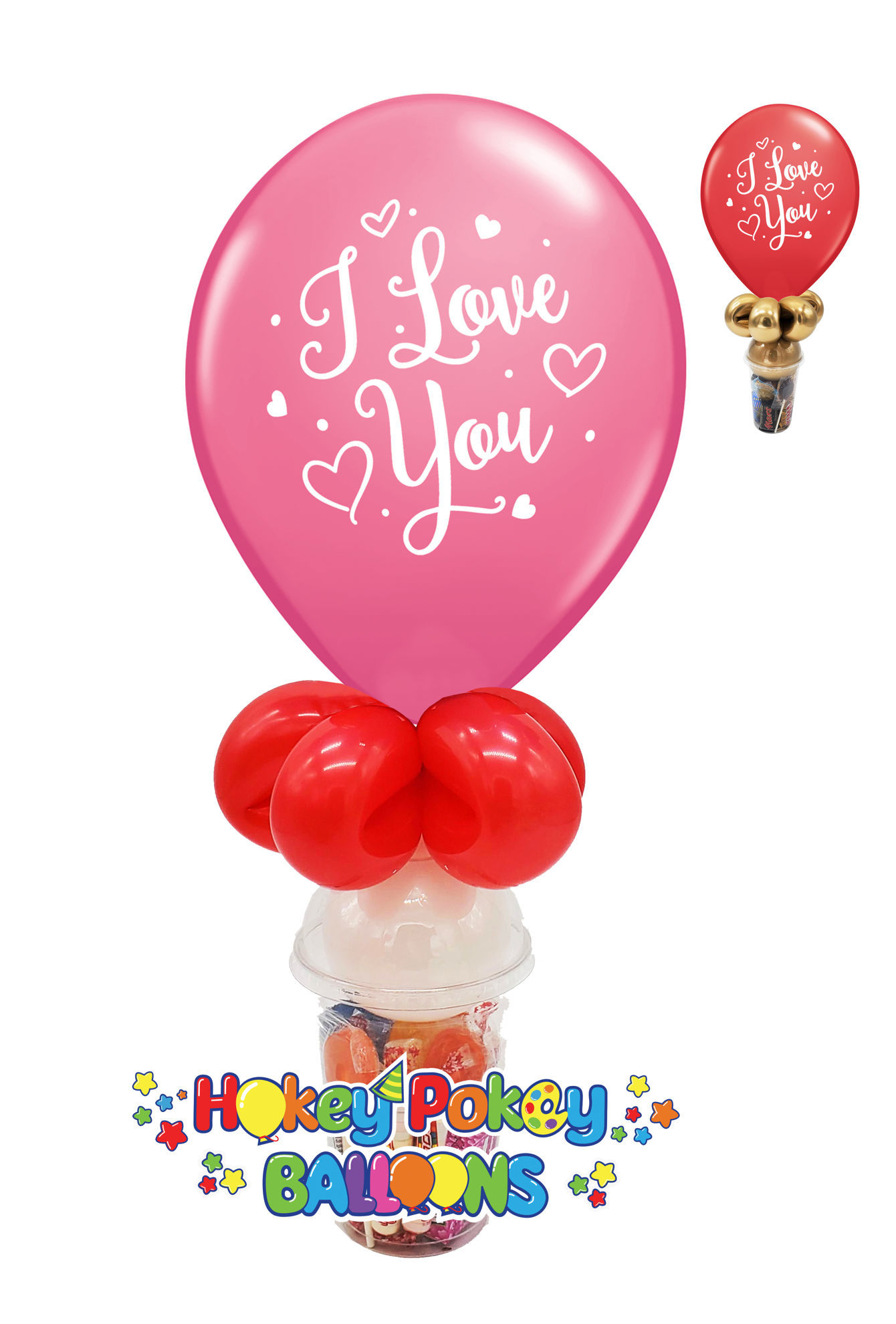 Picture of 11'' I love You! -  Balloon Candy Cup
