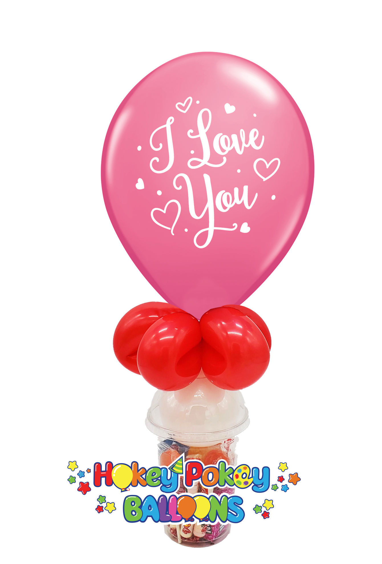Picture of 11'' I love You! -  Balloon Candy Cup