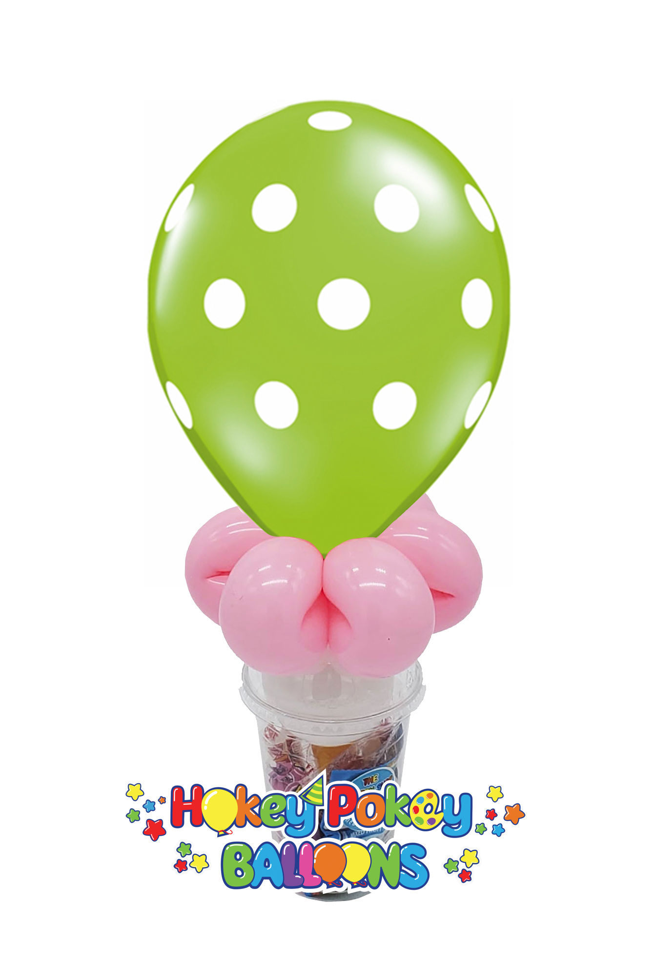 Picture of 11" Polka Dot  - Balloon Candy Cup