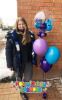 Picture of Personalized Birthday Balloon Bouquet with Clear stuffed Topper (4pc)