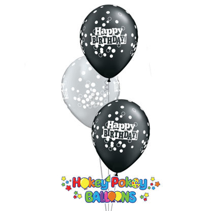 Picture of 11'' Birthday Confetti - Balloon Bouquet (up to 13 balloons)