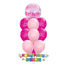 Picture of Shining Star Birthday Sparkle Bubble Deluxe - Balloon Bouquet of 10
