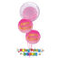 Picture of Birthday Gold & Pink Balloon Bouquet with Deco Bubble