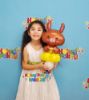 Picture of Easter Bunny with Yellow Egg - Balloon Candy Cup