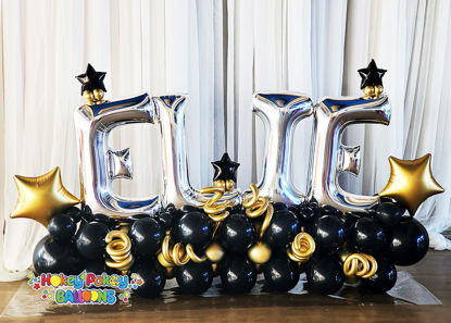 Picture of Balloon Name Arrangement with stars