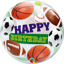 Picture of 22″ Happy Birthday Sport Balls - Bubble Balloon (helium-filled)