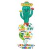 Picture of Birthday Fiesta Balloon Bouquet with Jumbo Cactus