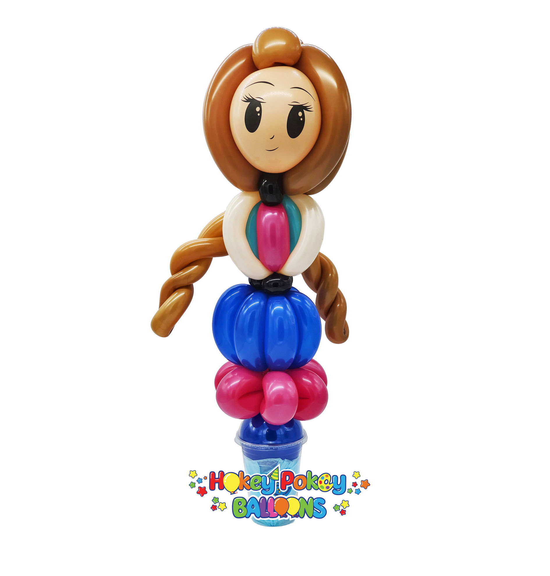Picture of Deluxe Princess with Braids - Balloon Candy Cup
