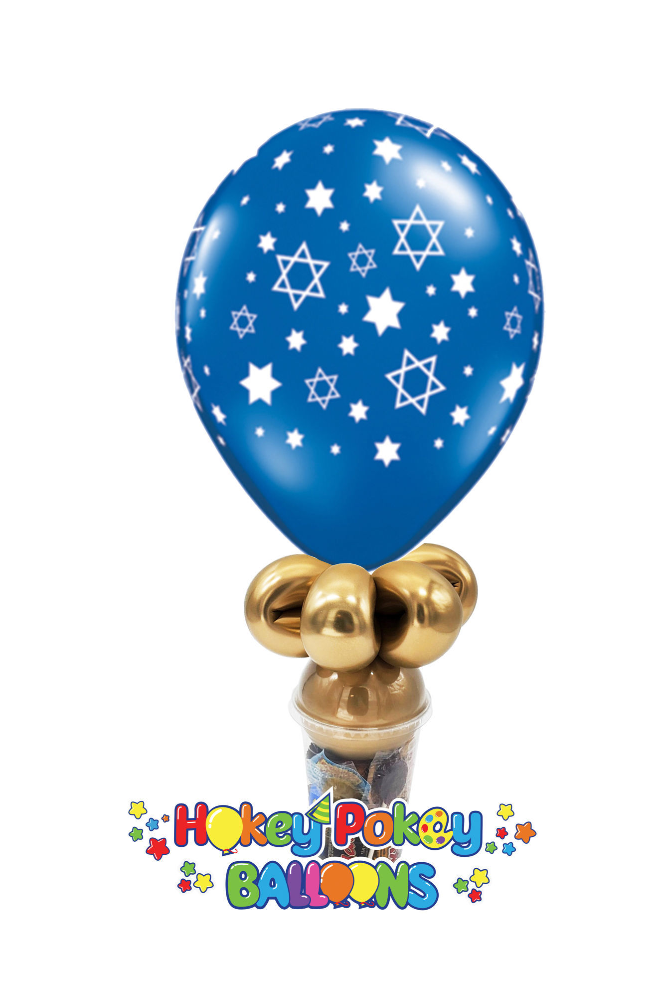 Picture of 11'' Star of David -  Balloon Candy Cup