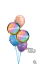 Picture of Congratulations Ombre & Stars Balloon Bouquet (5 pc)