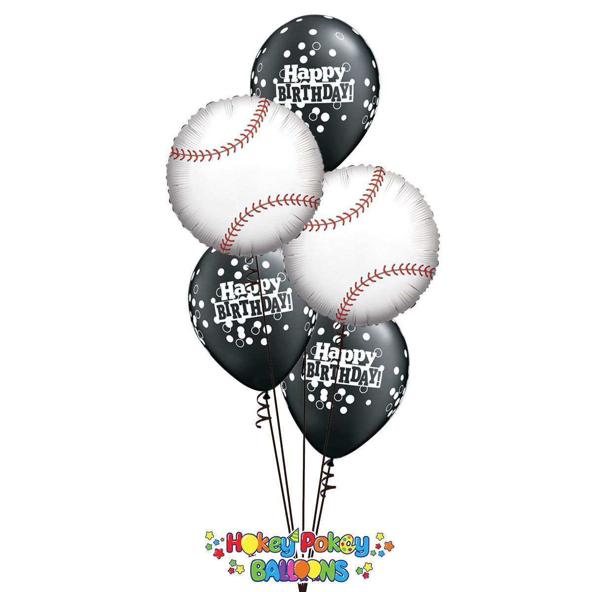 Picture of Baseball Birthday - Balloon Bouquet (5 pc)