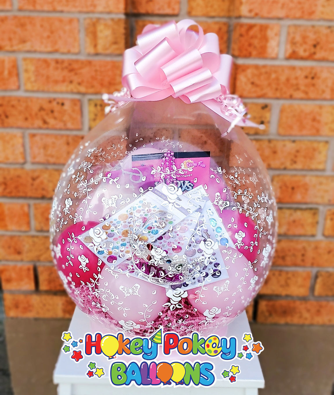 Picture of Birthday Princess Stuffed Balloon Gift with Bow
