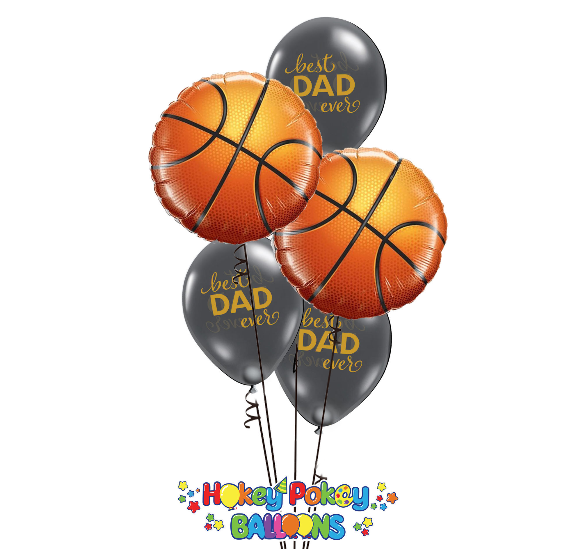 Picture of Happy Dad's Day - Sport Balloon Bouquet of 5