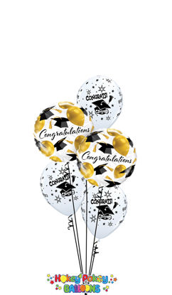 Picture of Graduation Hats Balloon Bouquet (5 pc)